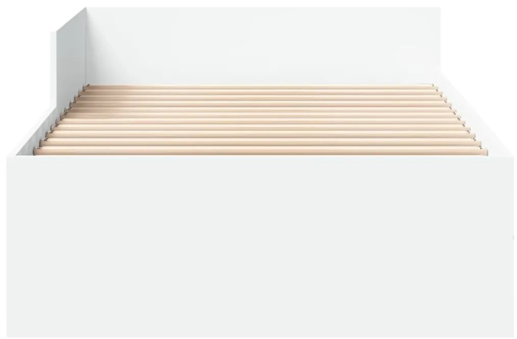 Estrutura de cama 100x200 cm derivados de madeira branco