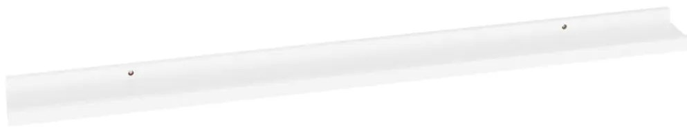 Prateleiras de parede 2 pcs 100x9x3 cm branco