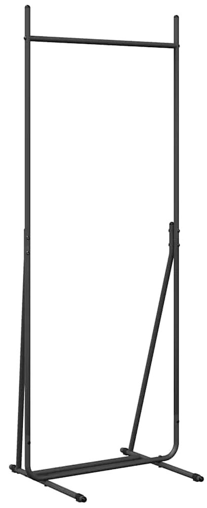 Cabide de Roupa Preto Metal Médio Portátil Cabide de Roupa
