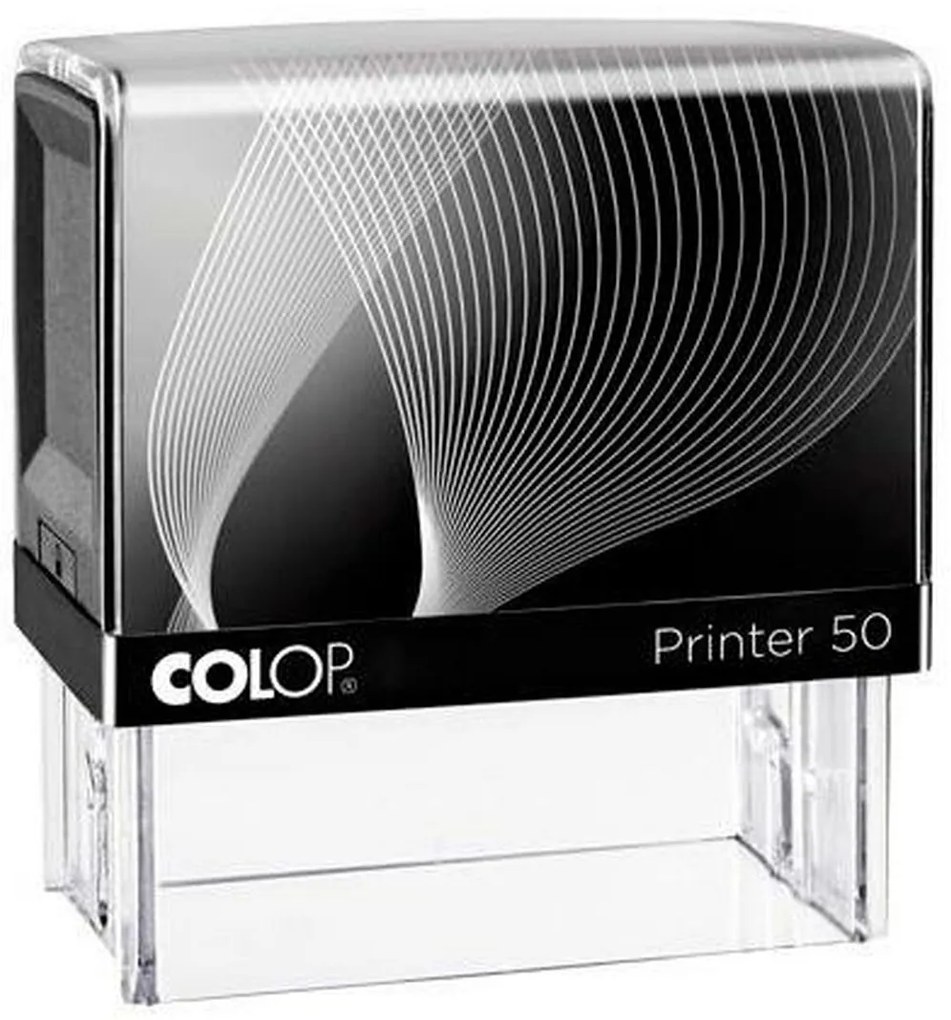 Carimbo Colop Printer 50 Preto 30 X 69 mm