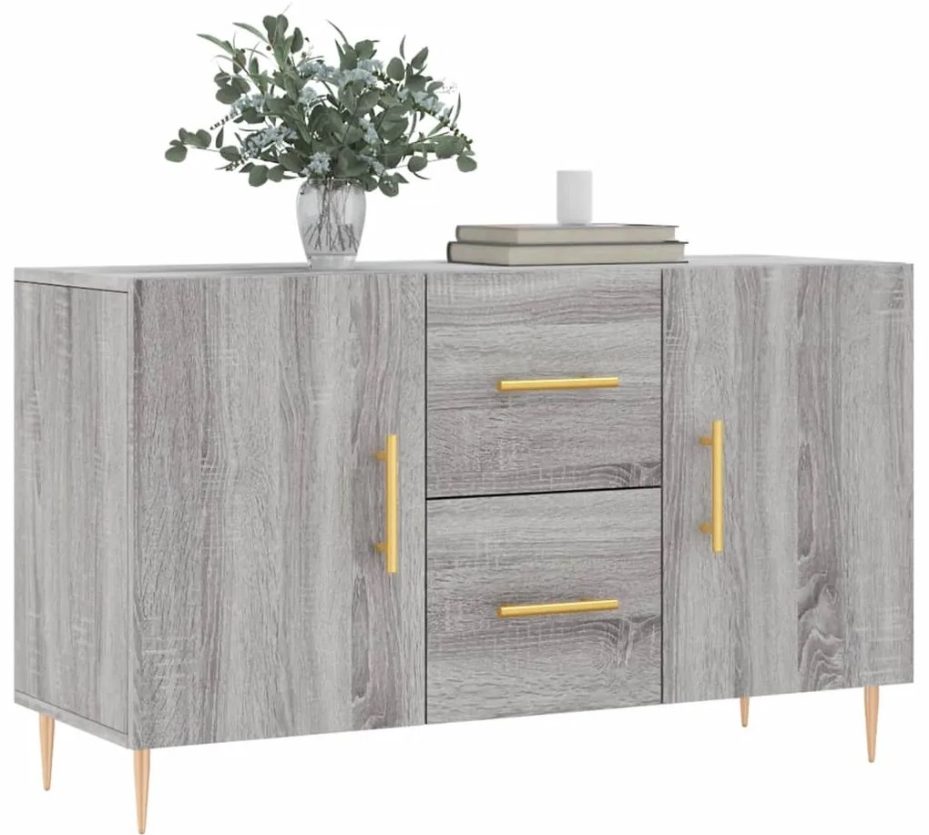 Aparador 100x36x60 cm derivados de madeira cinzento sonoma