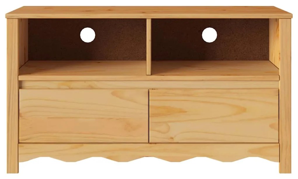 Cabide de TV vidaXL "DRAMMEN" 99x43x55 cm de Madeira Sólida de Pinheir