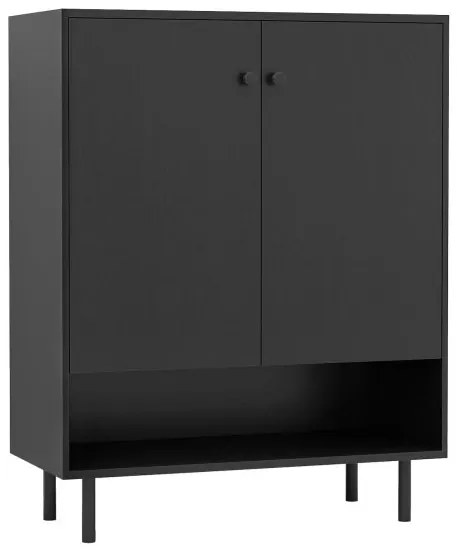 Aparador Buffet Armário de Cozinha com 2 Portas Armário de Armazenamento para Sala de Jantar Sala de Estar - Branco