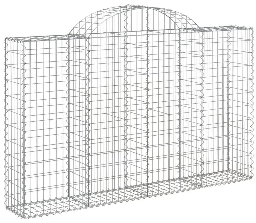 Cestos gabião arqueados 12pcs 200x30x120/140 ferro galvanizado