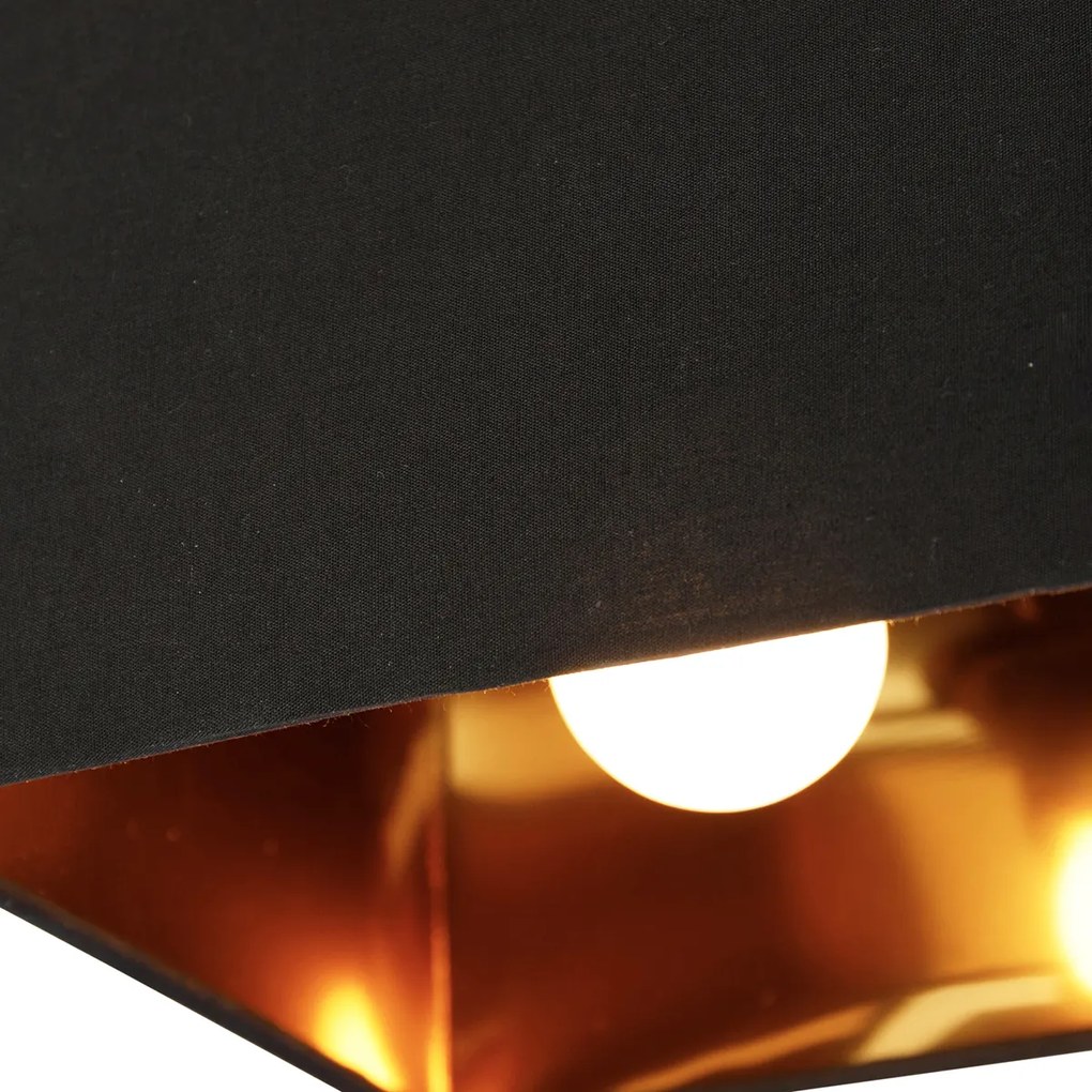 LED Candeeiro de Teto Inteligente Preto com Dourado incl. Wifi P45 - VT Moderno