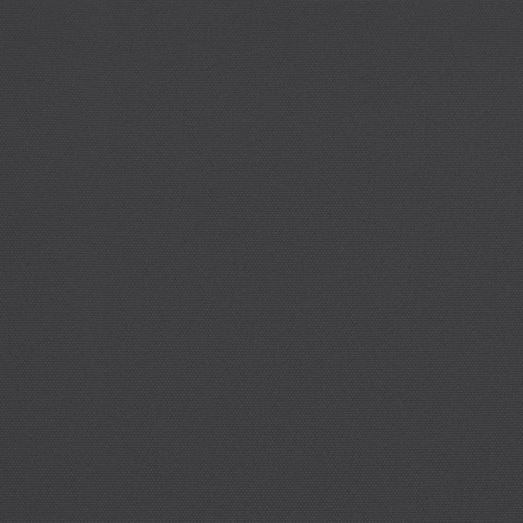 Guarda-sol de jardim com poste de madeira 299x240 cm preto