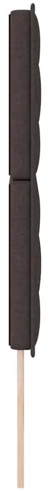 Cabeceira LED Design Linhas Castanha Escura 72 cm Tecido