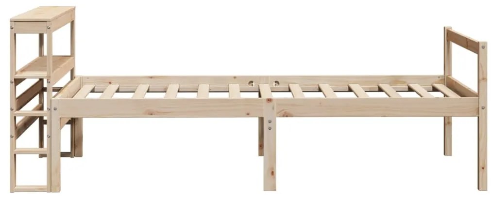 Cama para idosos com cabeceira 90x200 cm pinho maciço