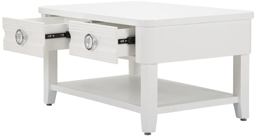 MESA DE CENTRO SHINE 90X60X47 CM BRANCA