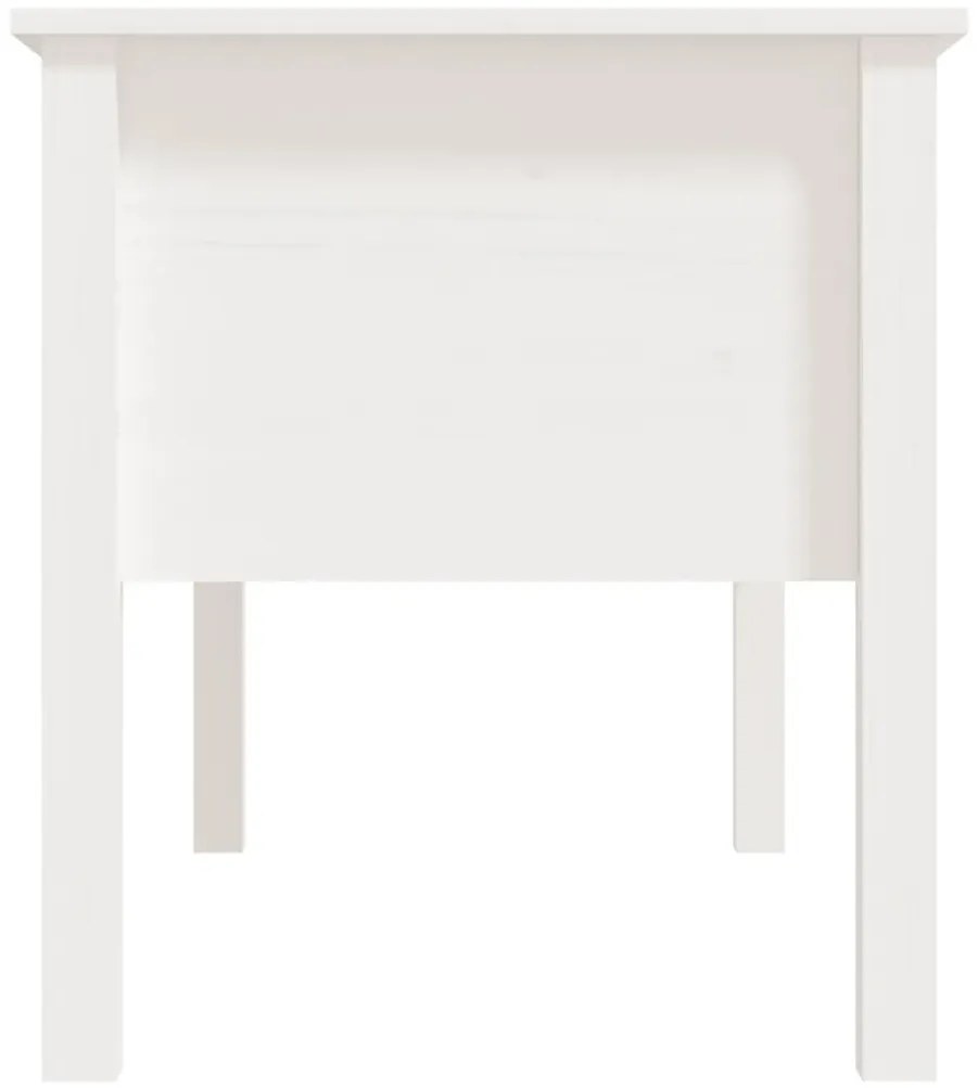 Mesa de centro 102x49x55 cm pinho maciço branco
