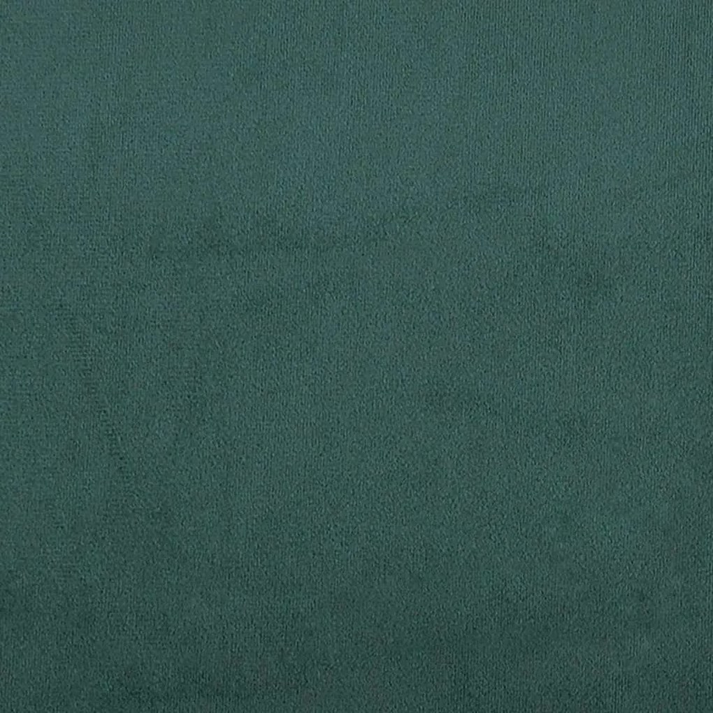 Cadeiras de jantar 4 pcs veludo verde-escuro