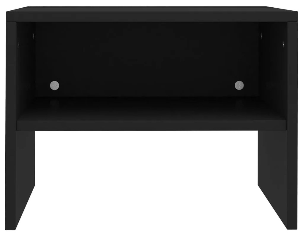 Mesa-de-cabeceira 40x30x30 cm contraplacado preto