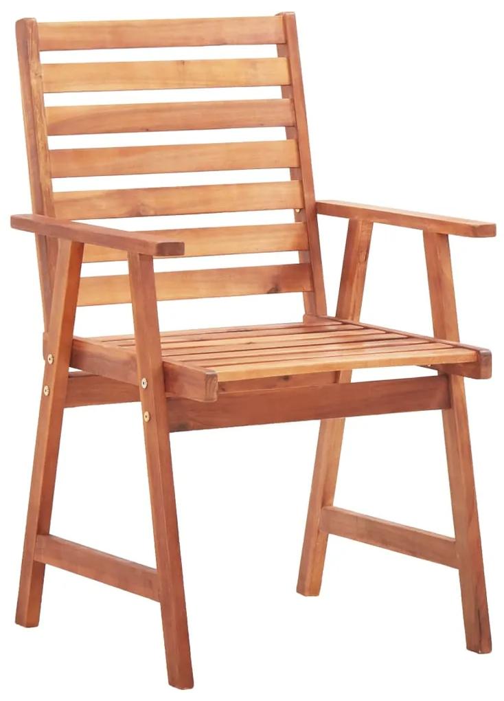 Cadeiras jantar p/ jardim 2 pcs madeira acácia maciça