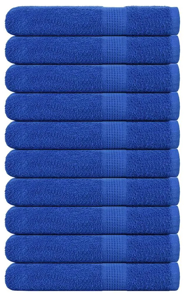 vidaXL Toalhas de sauna FROGN 10 pcs 80x200 cm 360 g/m² azul