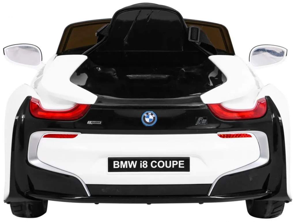 Carro elétrico para Crianças 12V BMW I8 LIFT Rodas de EVA, Assento de couro Branco