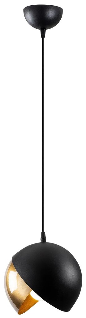 Chandelier Berceste – Preto e Dourado – Diâmetro 20 cm x Altura 114 cm