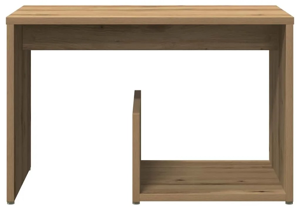 Mesa de apoio 59x36x38 cm derivados madeira carvalho artisiano