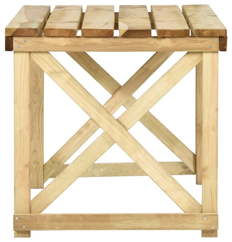 Mesa de jardim 110x79x75 cm madeira de pinho impregnada