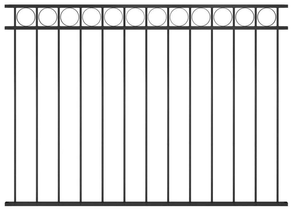 Painel de vedação 1,7x1,2 m aço preto