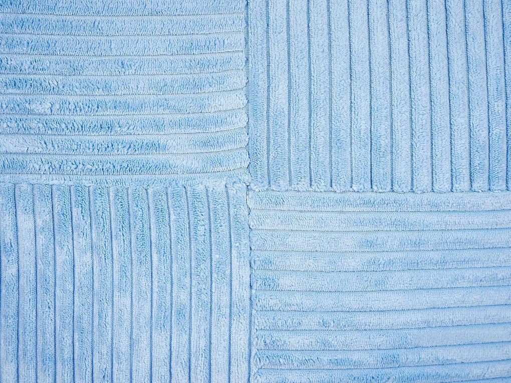 Conjunto de 2 almofadas decorativas em bombazine azul 43 x 43 cm MILLET Beliani