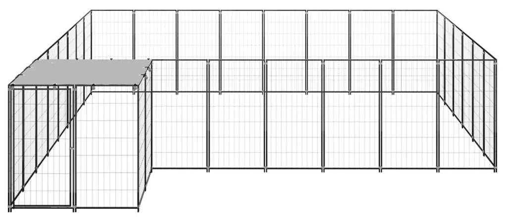 Canil 15,73 m² aço preto