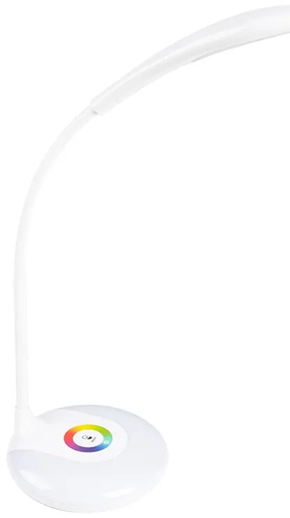 Candeeiro Infantil de Secretária Recarregavel Abs 16 LED 3.7w Sensor 3 Niveis Cor Branca
