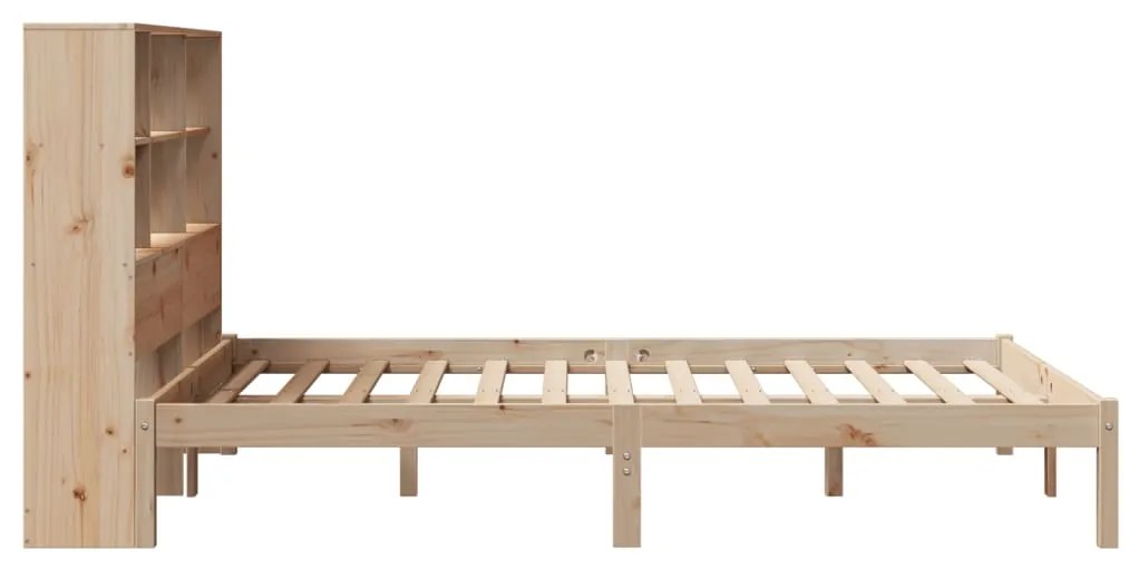 Cama com estante sem colchão 120x200 cm pinho maciço