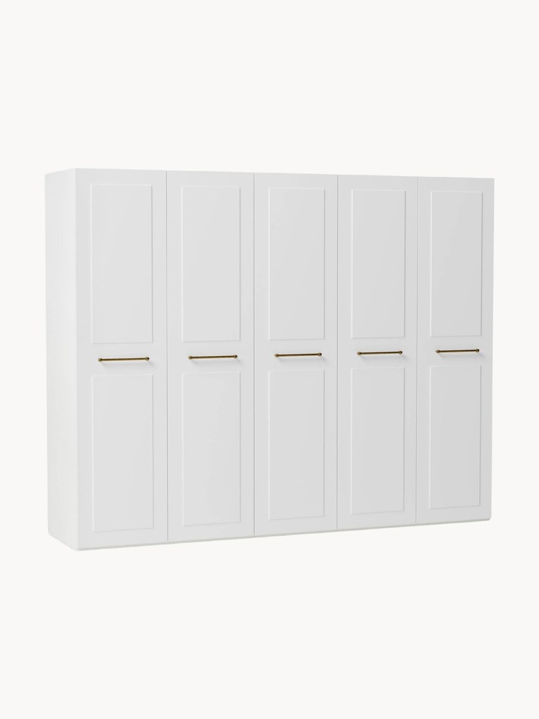 Roupeiro modular com portas articuladas Charlotte, L 300 cm, vários tamanhos