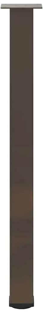 Pés para mesa de bar 4 peças aço natural 100-102 cm aço