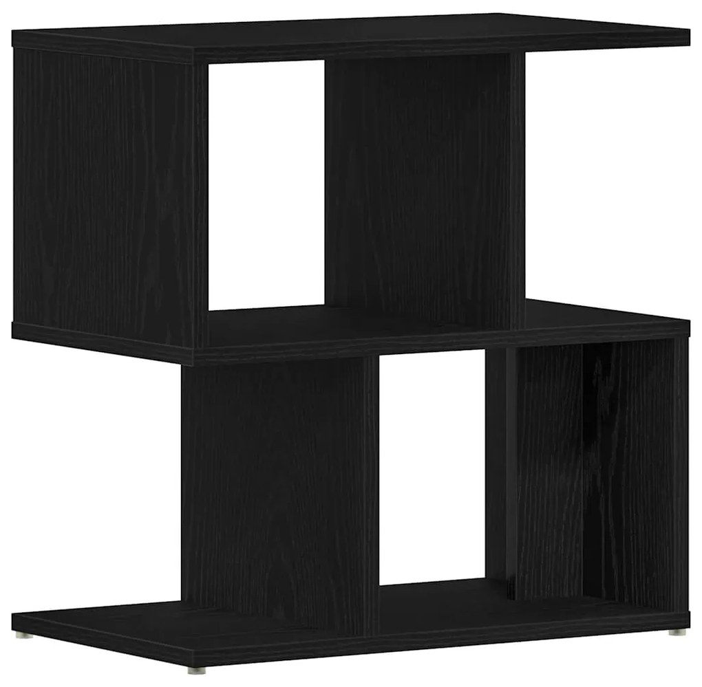 Criado-mudo vidaXL Black Oak 50x30x51,5 cm Madeira de Engenharia