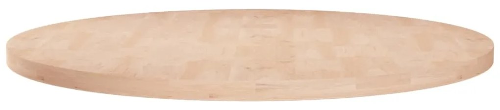 vidaXL Tampo de mesa redondo Ø80x2,5 cm carvalho maciço não tratado