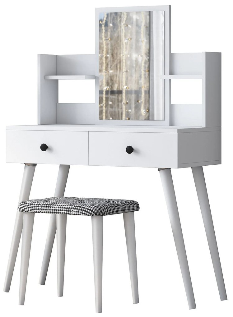 Mesa de Maquilhagem BJ102 – Branco – 103x111,8x40 cm