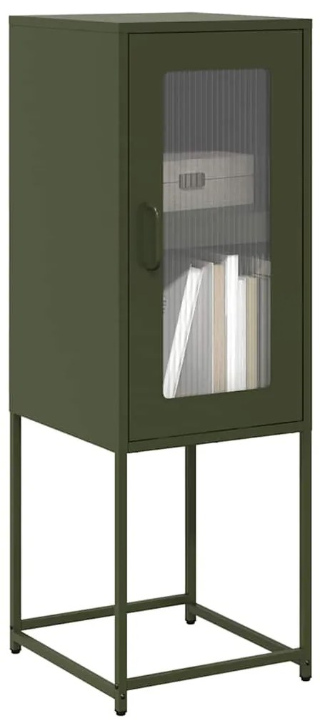 Aparador 36x39x107 cm aço laminado a frio verde-azeitona