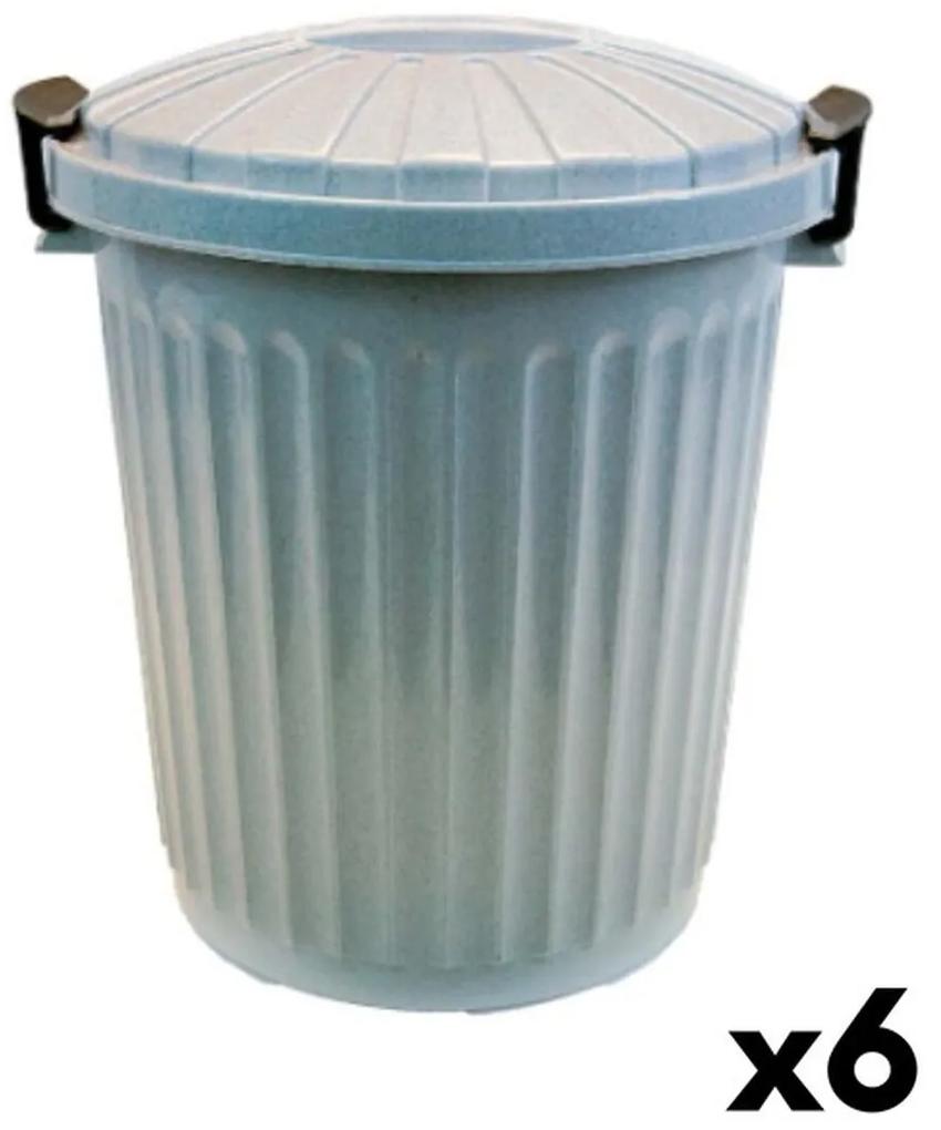 Caixote do lixo Com tampa 23 L (6 Unidades)