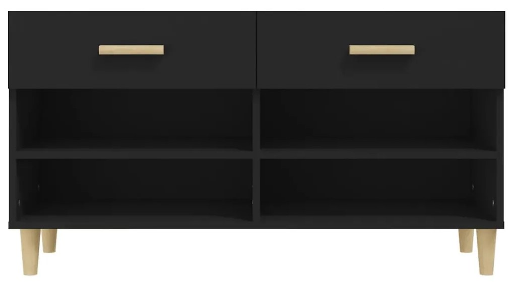 Sapateira 102x35x55 cm derivados de madeira preto