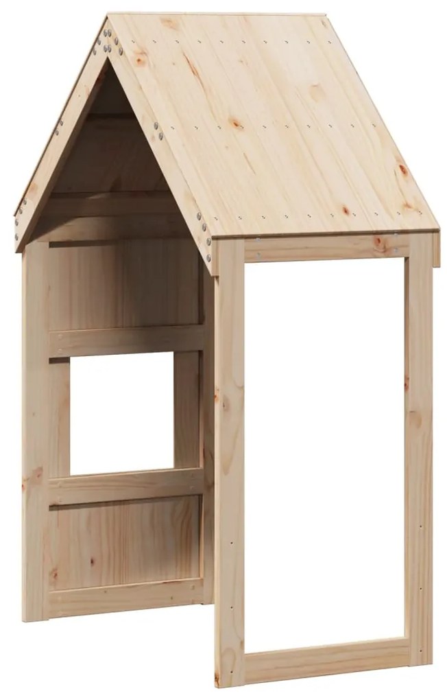 Telhado de cama infantil 55x84x132 cm madeira de pinho maciça