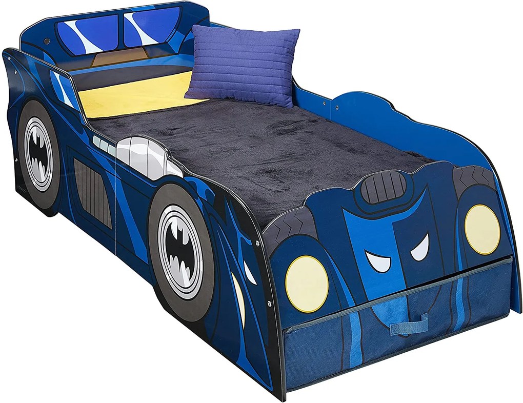 CAMA CRIANÇA BATMAN 158 (L) x 73 (L) x 54 (A) cm AZUL