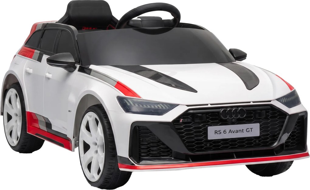 Carro Elétrico para Crianças Audi RS 6 Avant GT 12V com Comando à Distância 2,4 G Motor Duplo Arranque Suave e Suspensão