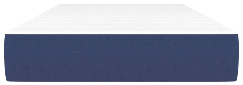 Colchão de molas ensacadas 90x190x20 cm tecido azul