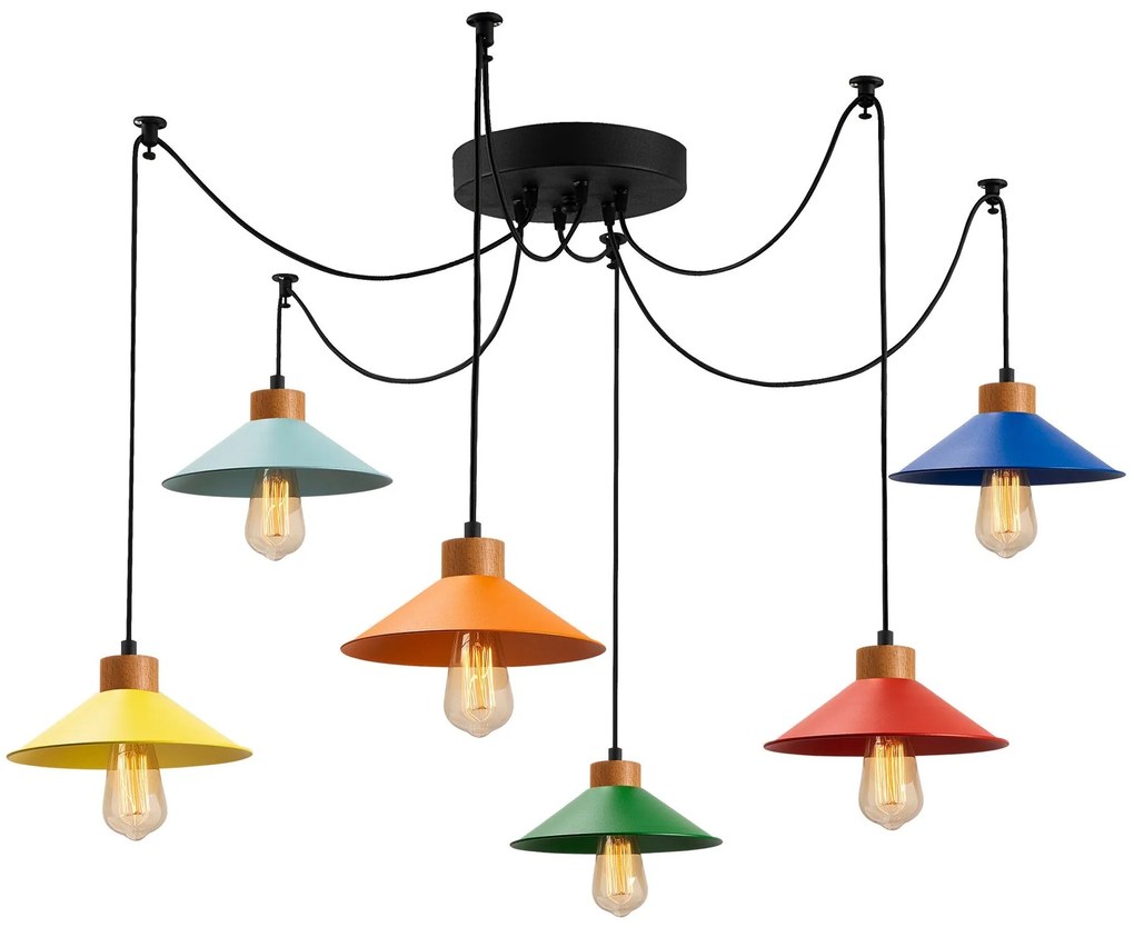 Candeeiro de Teto Manavgat – Multicolor – Diâmetro 144 cm x Altura 100