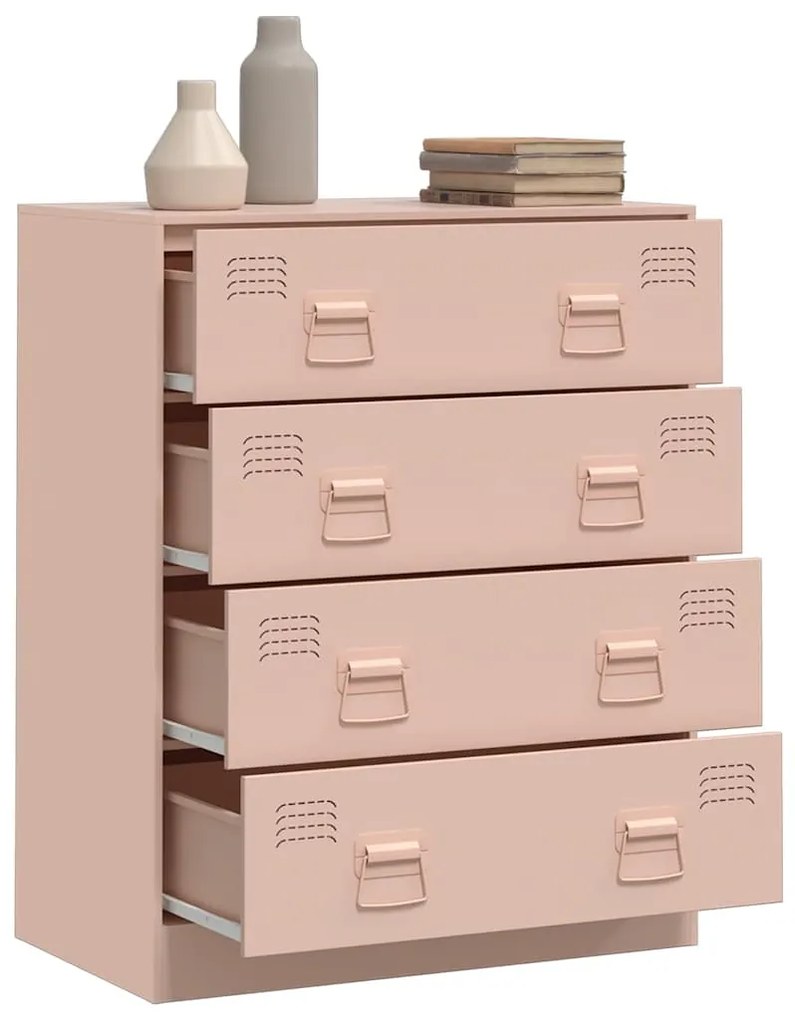 Aparador 67x39x83 cm aço rosa