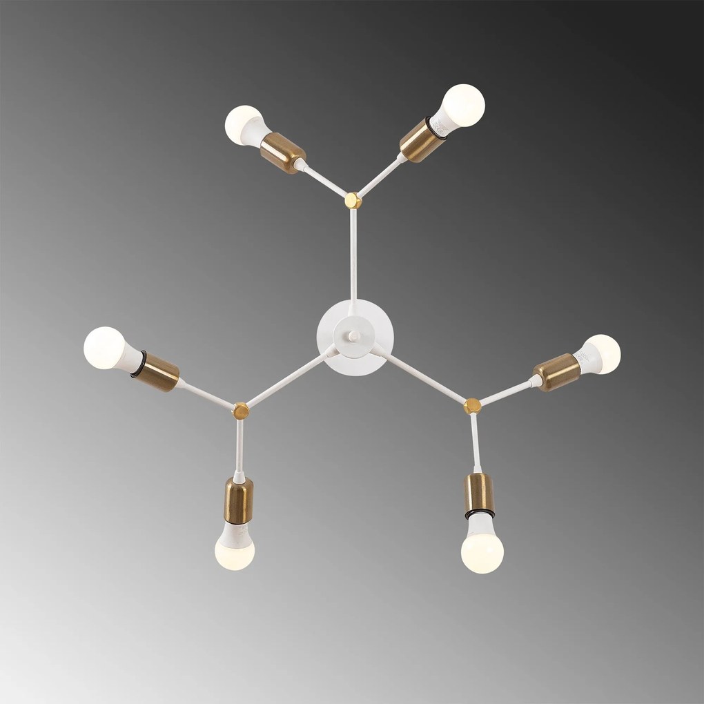 Candeeiro Chandelier Sparrow – Branco – 67 x 67 cm