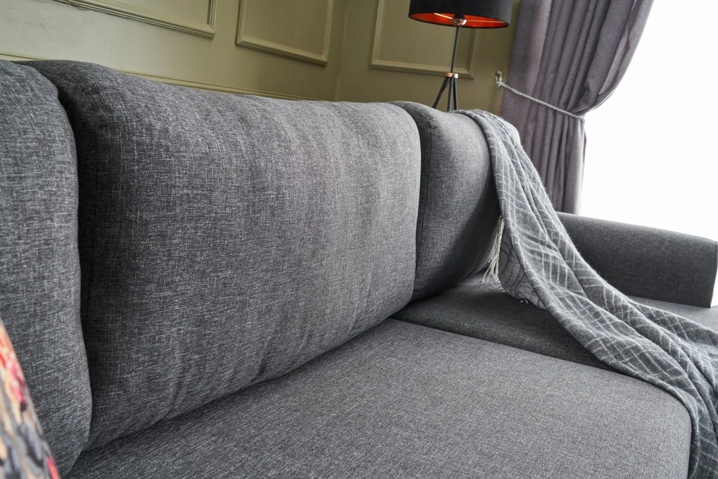 Sofá-Cama de Canto Efsun – Antracite – 300 x 78 x 202 cm