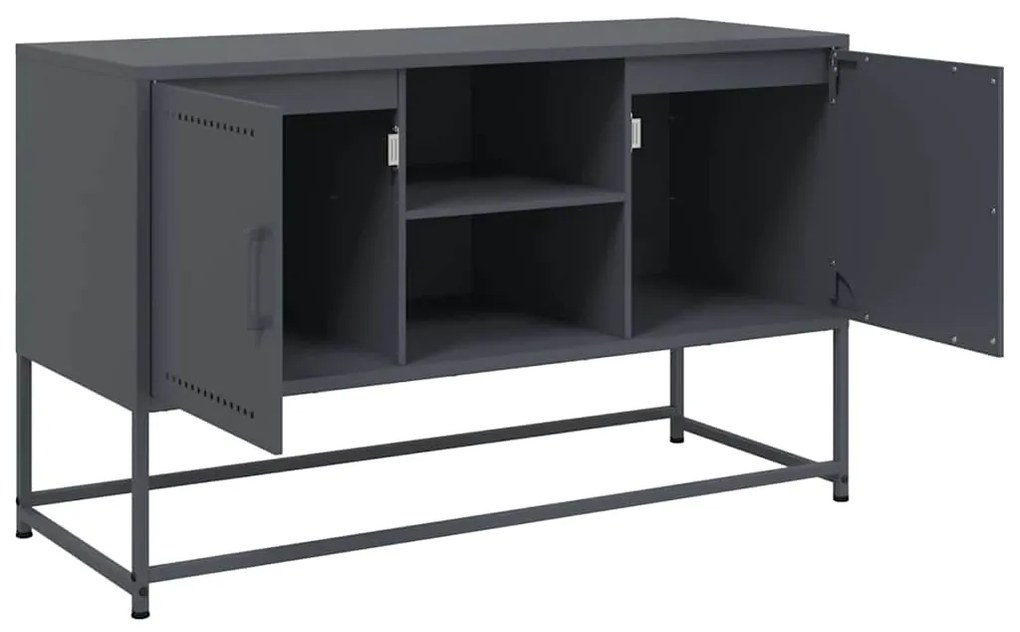 Móvel de TV 100,5x39x60,5 cm aço antracite
