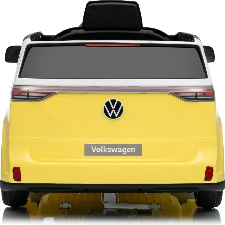Carro elétrico para Crianças 12V Volkswagen ID BUZZ, Rodas Espuma EVA, assento couro ecológico Amarela