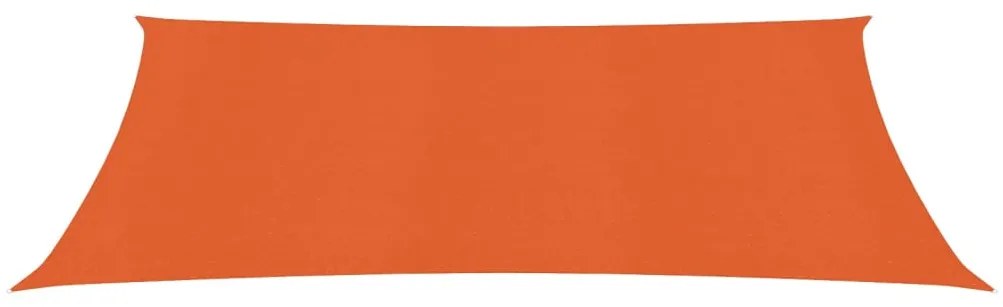 Para-sol estilo vela 160 g/m² 2,5x5 m PEAD laranja