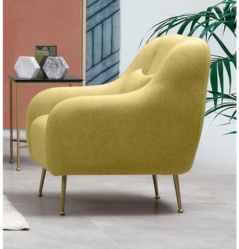 Cadeira Wing Sevilla – Amarela – 78 cm x 90 cm x 89 cm