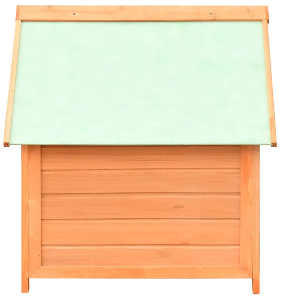 Casota para cão pinho e abeto maciços 72x85x82 cm