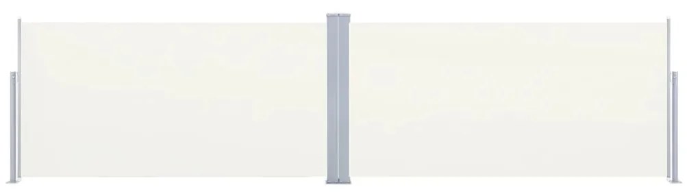 Toldo lateral retrátil 160x600 cm cor creme