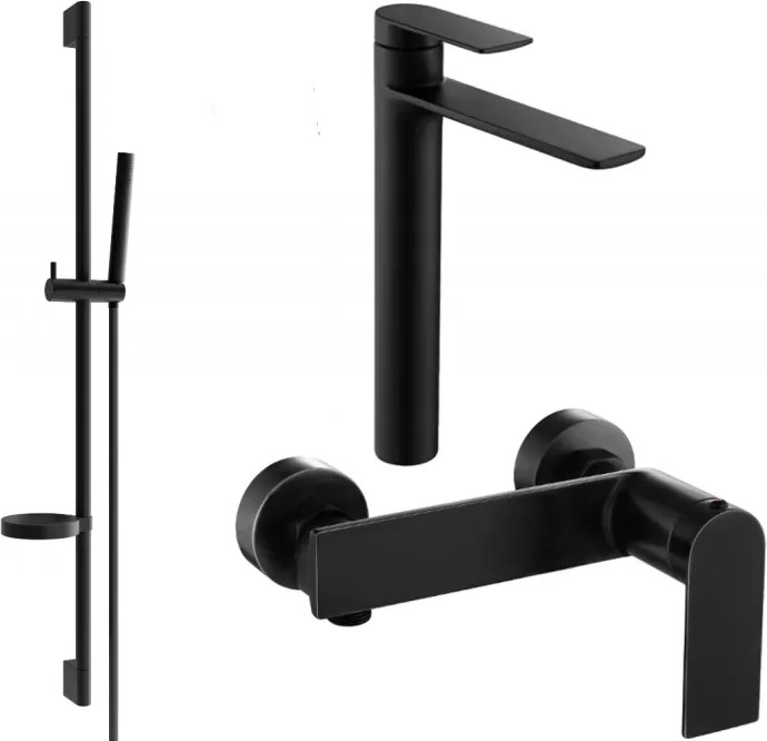 Mexen Zero DS70 conjunto de duche, preto - 71114DS70-70